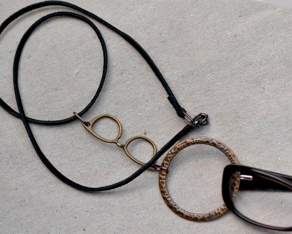 Items Similar To Men S Eyeglass Holder With Large Bronze Ring