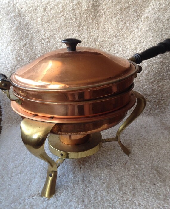 Copper Chafing Dish Food Warmer Five Piece Copper Cookware