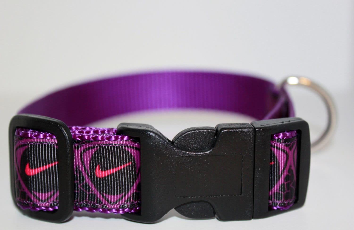 Air Jordan Nike Purple and Black Dog Collar/ Nike Collar/