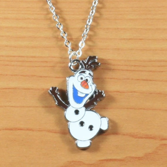 Cute Frozen Disney Olaf Necklace Chain for by BerriesandCherries