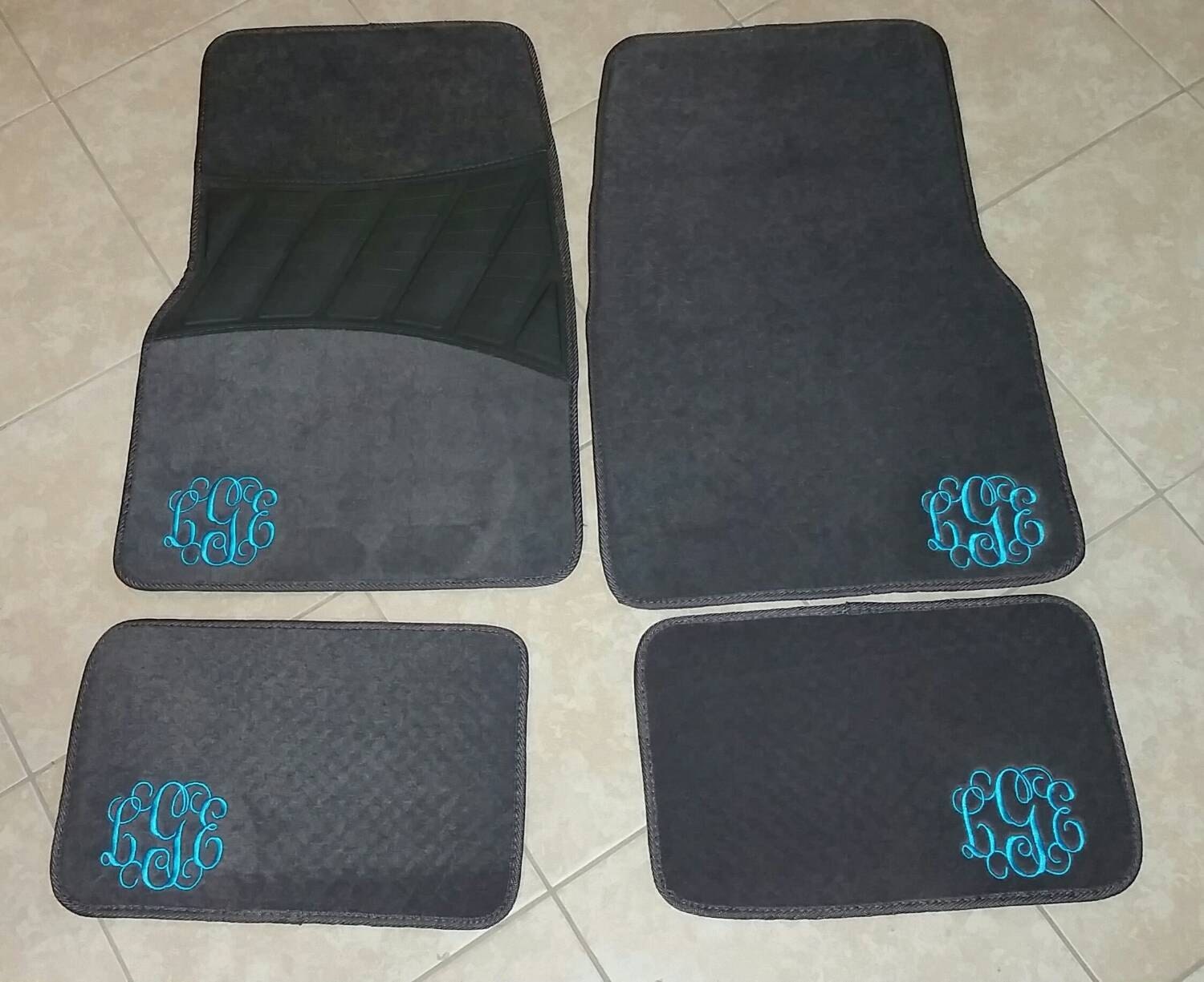 monogrammed left corner floor mats monogrammed left corner floor mats