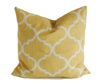 Yellow pillow cover, Throw pillow, Pillow cover, Couch pillow, Sofa cushion, Toss pillow, Sham, 16x16, 18x18, 20x20, 22x22, 24x24, 26x26