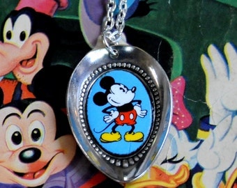 mickey mouse necklace,disney necklace, mouse necklace,