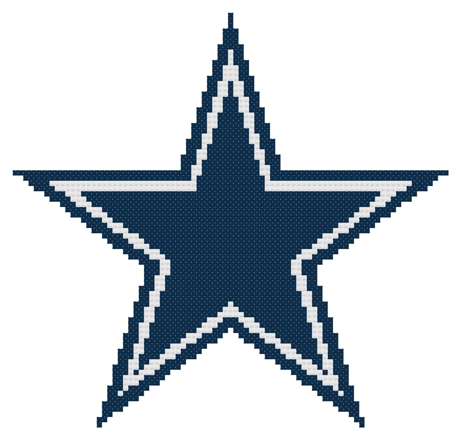 Dallas Cowboys Cross Stitch Pattern NFL Football by GeekStitches