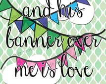 Popular items for his banner over me on Etsy