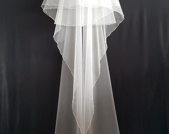 Ivory Wedding Veil, Two Layers