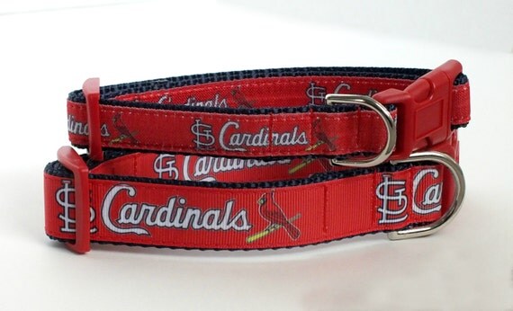 St Louis Cardinals inspired Dog Collar