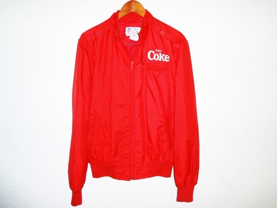 Vintage 80s Coke Dealer Jacket Enjoy Coke Coca-Cola Delivery