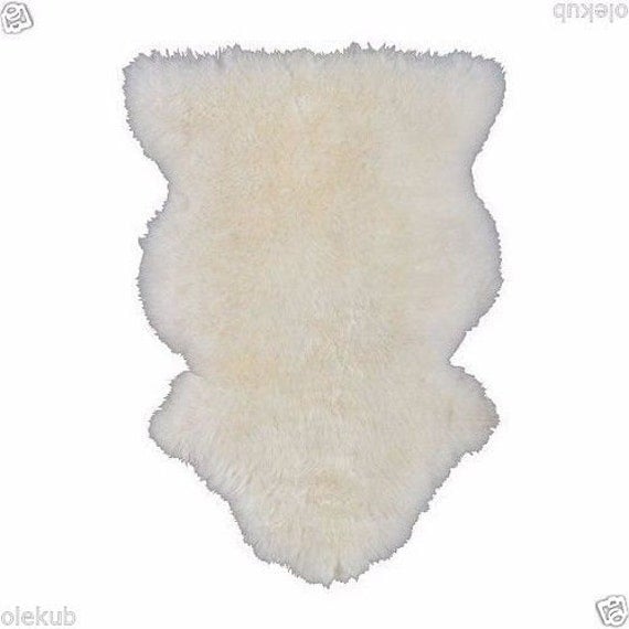 IKEA RENS Sheepskin Rug Drape 100 Real Genuine Brand New "Faux White