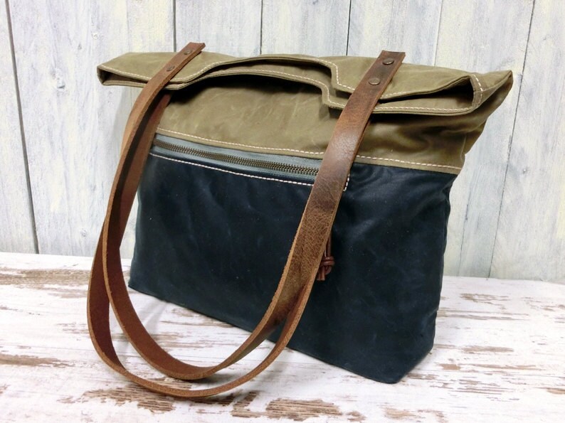 Tote Bag waxed cotton