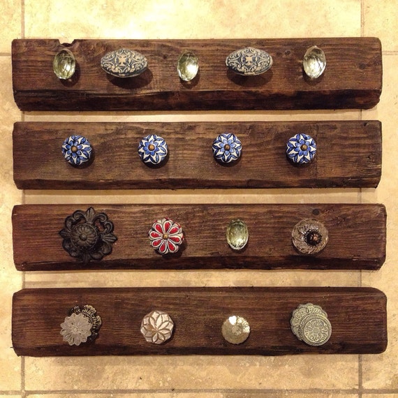Rustic Jewelry Holder by HerMadeUpWorld on Etsy