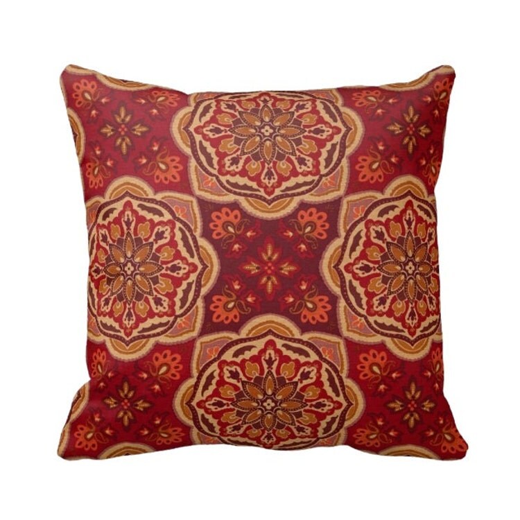 Zippered Tapestry Bohemian Indian Pillow by PrimalVogueHomeDecor