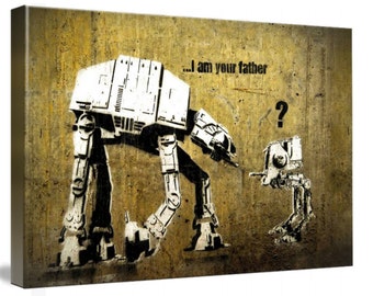 I AM YOUR FATHER BANKSY CANVAS STREET ART PRINT ARTWORK