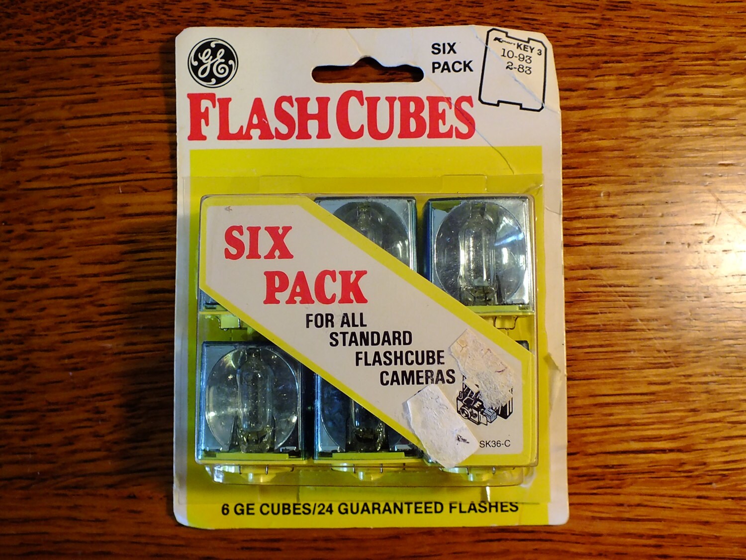 GE Flash Cubes Six Pack For Use with FlashCube Cameras