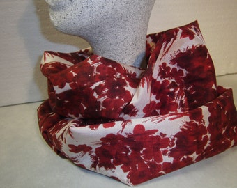 roterSchlauchschal - Acethatschal - red white loop - handmade scarf - Green