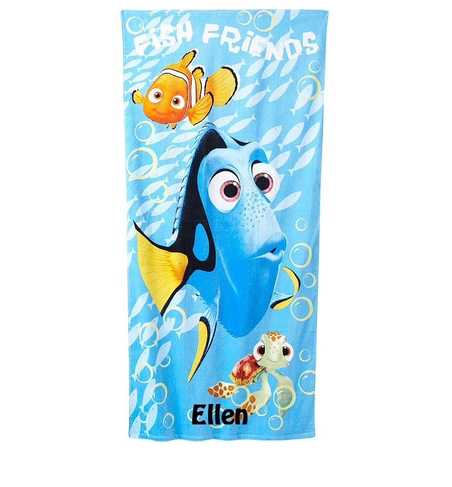 DIsney Pixar Finding Nemo Dori Fish Beach Towel by CACBaskets