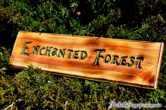 The Enchanted Forest Sign ABCs Once Upon a by TheJollyGeppetto