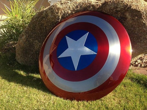 Captain America Metal Shield Prop FULL Scale by MachinaProps