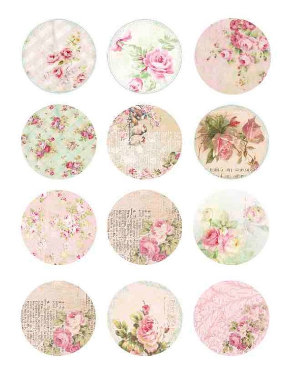 Edible wafer paper vintage Shabby Chic cookie and by TlcEdibles