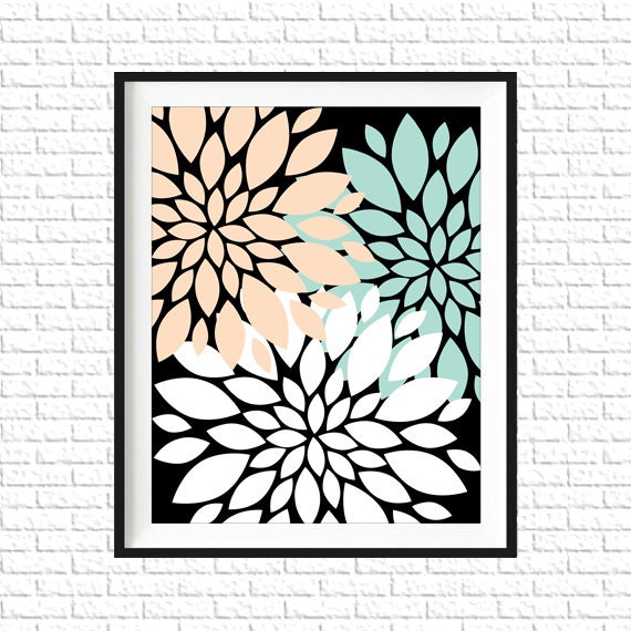 Floral Print 8x10 Printable Art Print Home by McCartyArtDesigns