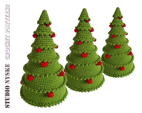 Christmas crochet PATTERN amigurumi tree with balls by ...
