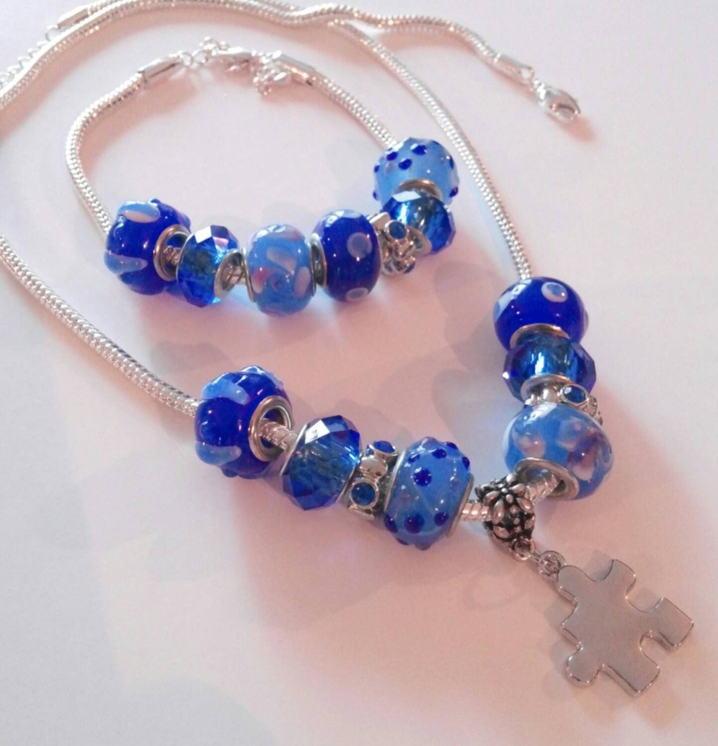 Autism jewelry autism necklace bracelet mother's by GenevasSky