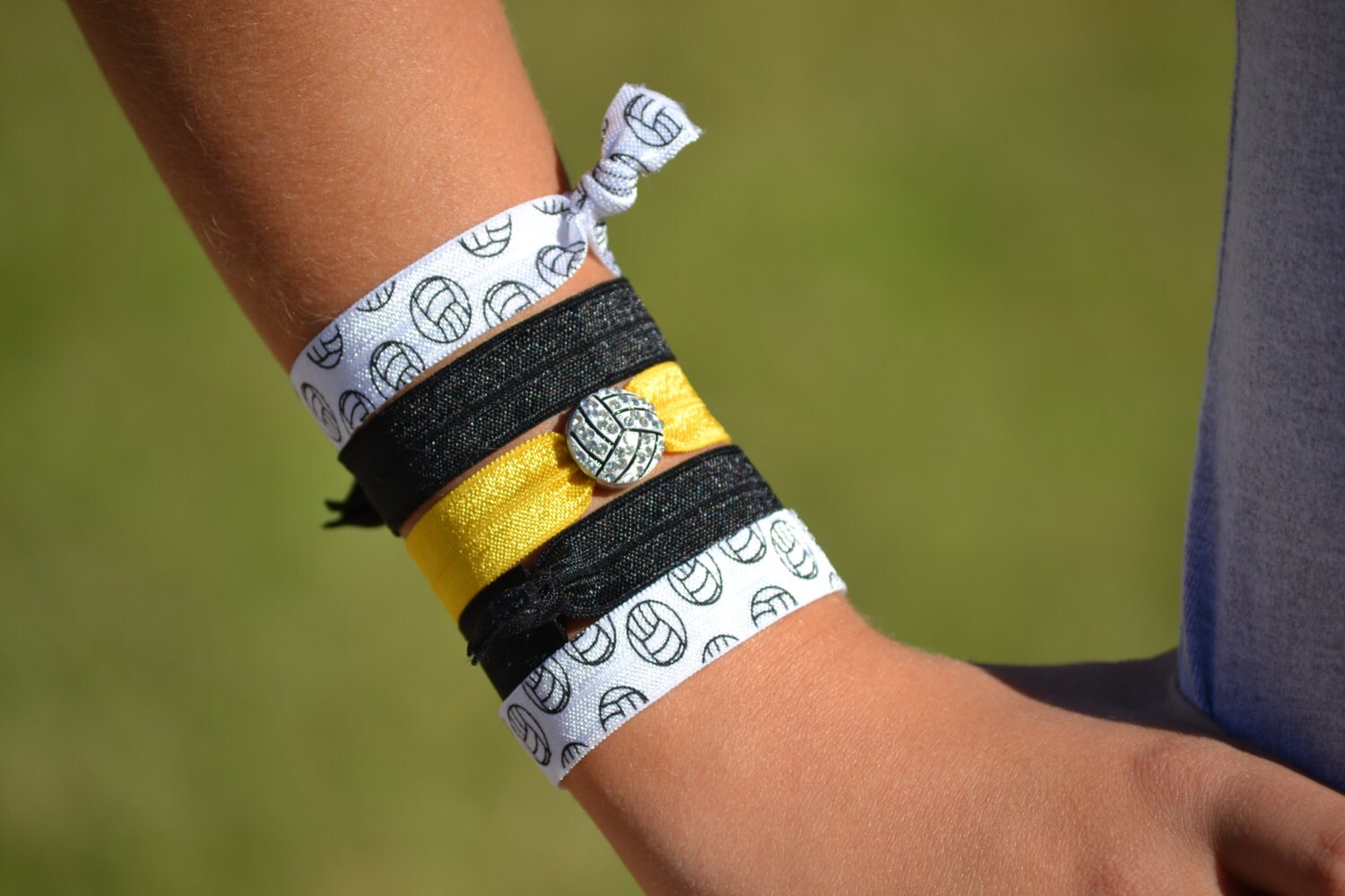 Volleyball Hair Ties Team Color Volleyball Hair Accessories