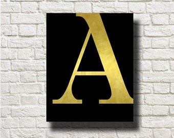 items similar to wooden letter s with gold black buttons monogram
