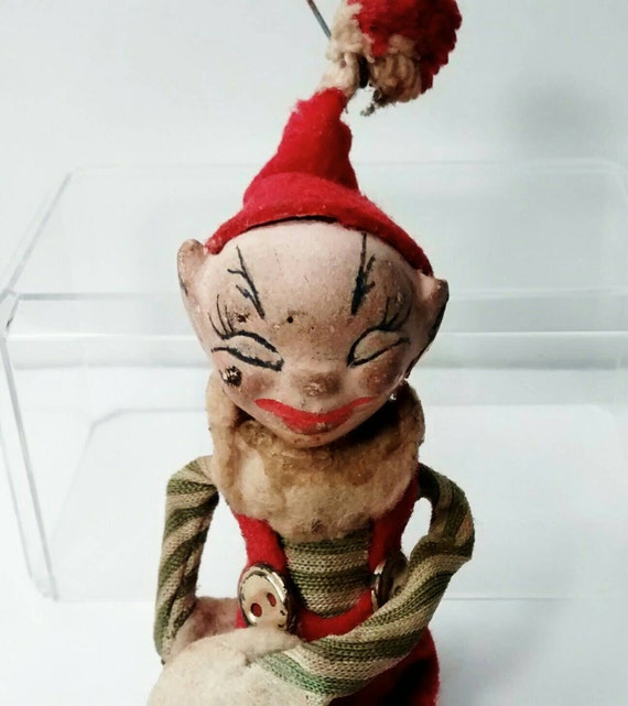Vintage Elf ornament. by redrummagesales on Etsy