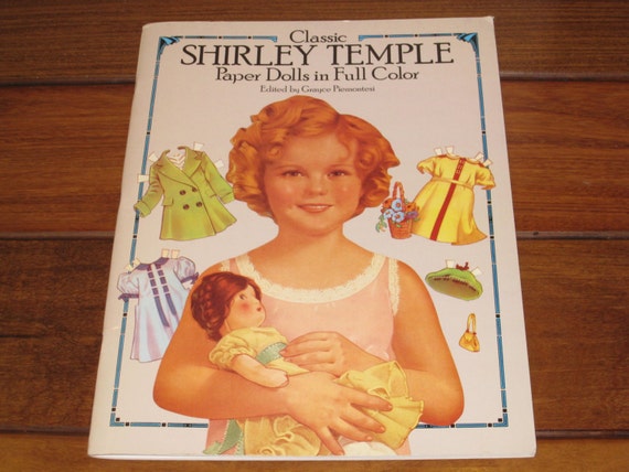 original shirley temple paper dolls in full color