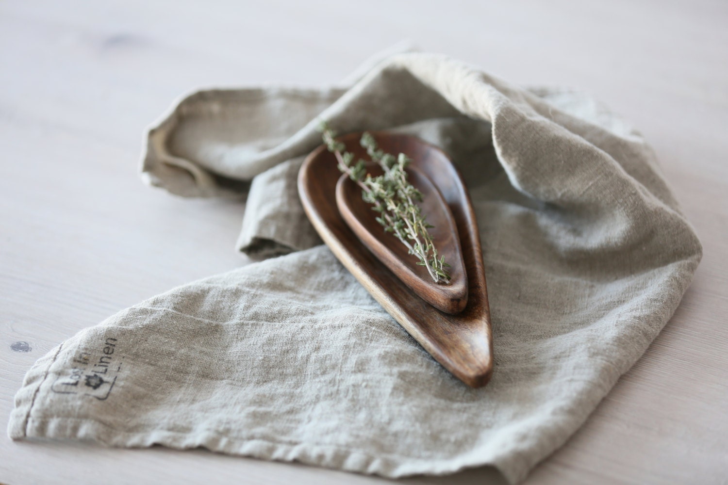 Heavy Linen Kitchen Towel Natural Flax