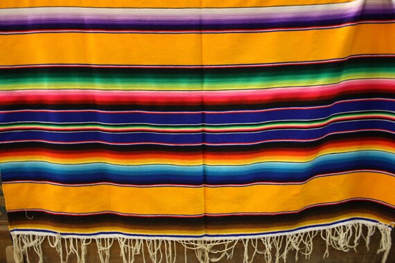 Beautiful Mexican Blanket Falsa Southwest Throw Large Size ...