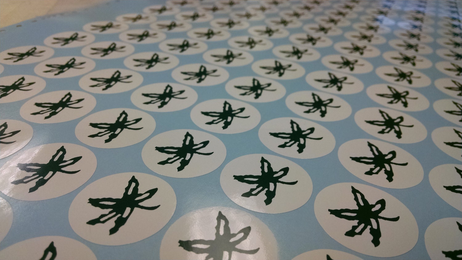 50 count sheet Buckeye Helmet Stickers by RidgeWoodDesigns