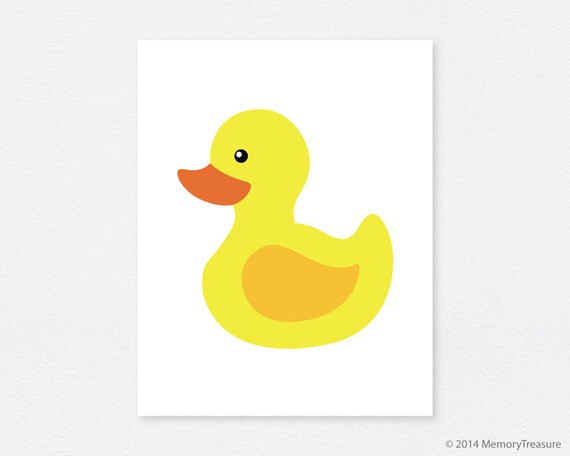 Rubber Duck Nursery Decor Wall Art Print Baby Boy Baby Girl Nursery Art ...