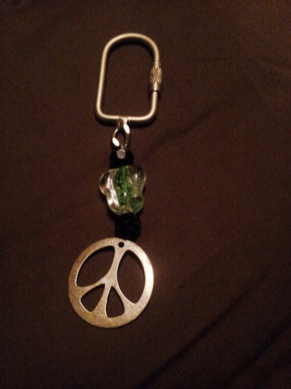 Glow in the Dark Key Chain by SustainableJewellry on Etsy