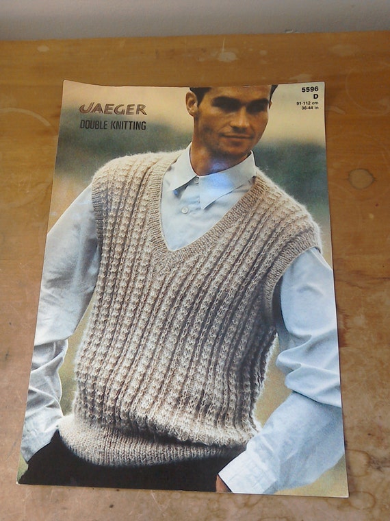 Original Vintage Retro 1980s Jaeger Knitting Pattern by MollyTops