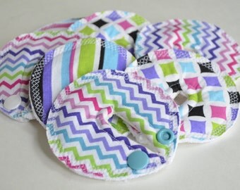 Feeding tube pads, Set of SEVEN, bamboo, cotton, G tube, J tube, GJ tube, button buddies, PEG tube dressing pad, medical supplies, Summer