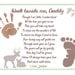 Walk Beside Me Daddy© Poem Baby / Child Handprint / Footprint