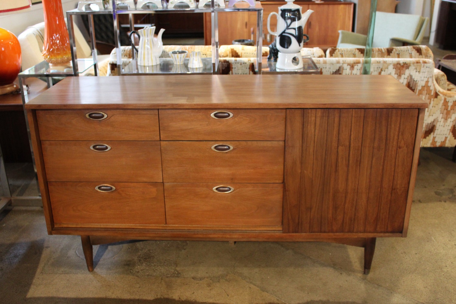 Vintage Broyhill Dresser with nine drawers Haute Juice