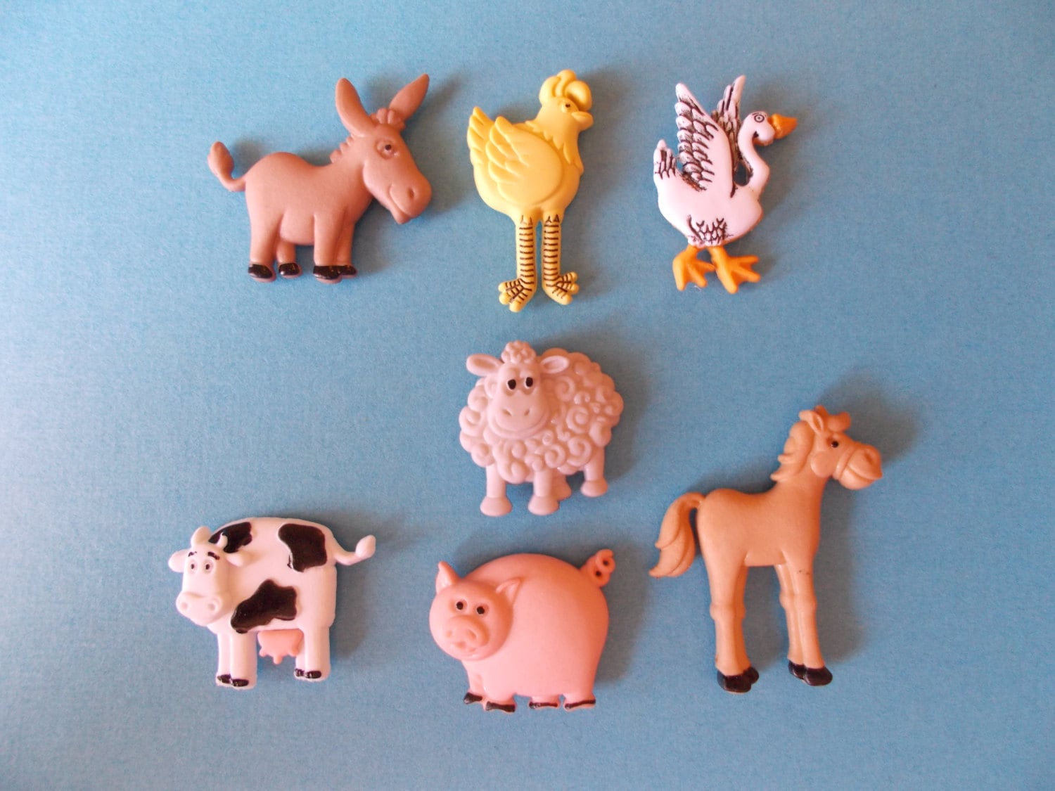 Farm Animal Set of 7 Refrigerator by MyGrammysCrafts