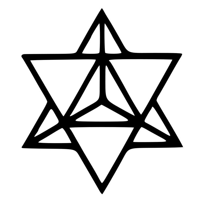 Star Tetrahedron Sacred Geometry Die-Cut by BeeMountainGraphics