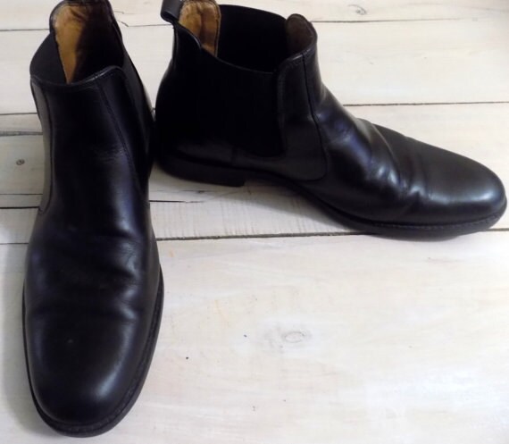 Johnston and Murphy ankle boots side gore by vintageontheline