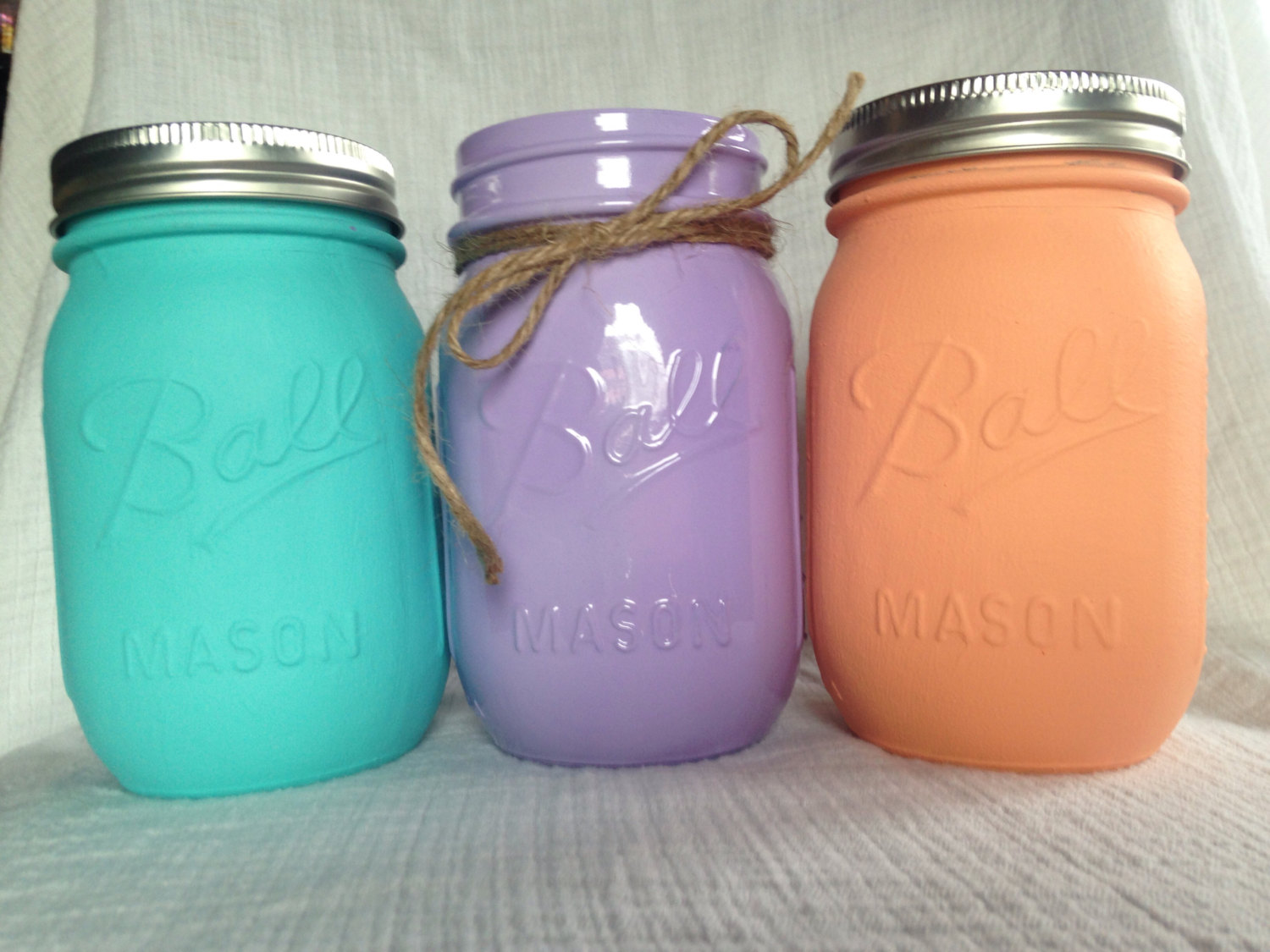 Popular items for peach mason jars on Etsy