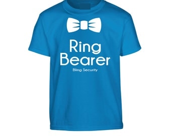 Ring Security Shirt, Ring Bearer Shirt, Ring Bearer Wedding T-Shirt, Children Clothes Ring Bearer tshirt, Youth Wedding shirt #9