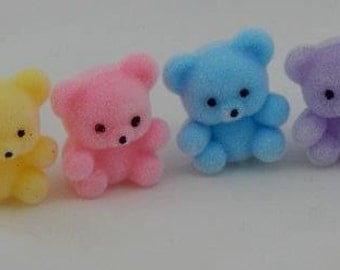 Miniature Teddy Bears 4, Fairy Gardens, Terrariums, Party Favors, Craft Supplies