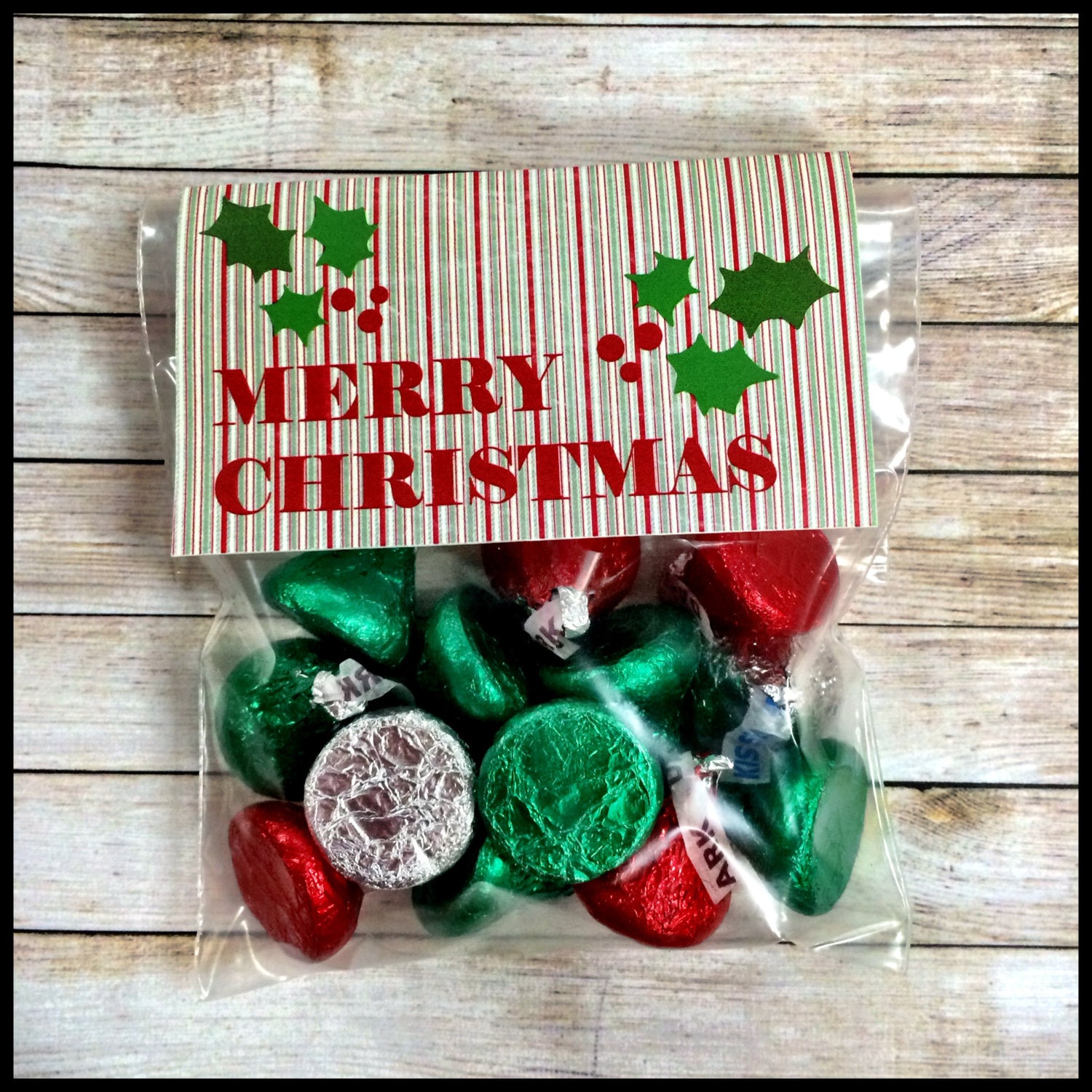 Christmas Treat Bags Toppers DIY Christmas Treat Bag Labels