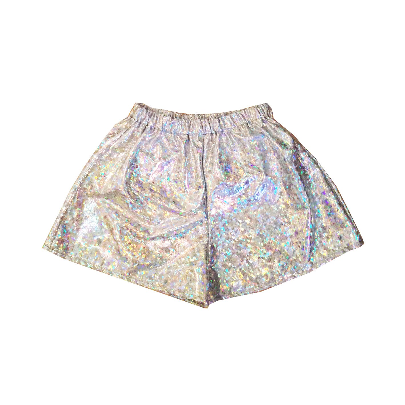 Holographic Shorts Festival Party Clubwear by KARIZMAlondon