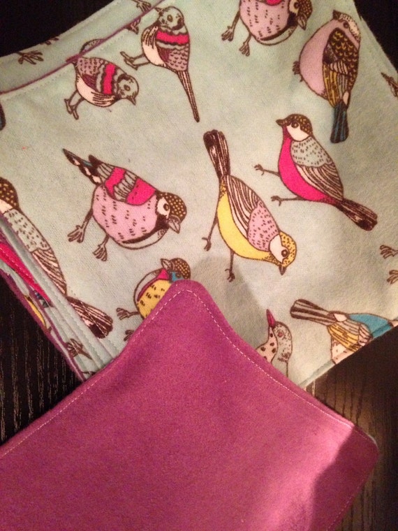 Songbirds Reusable Cloth Baby Wipes