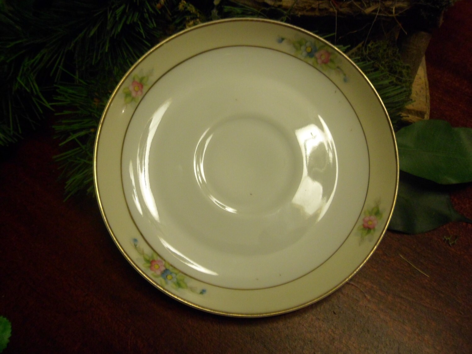 Noritake Nippon Sedan Hand Painted M Saucers 6 Inches