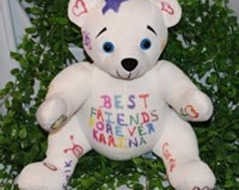 graduation autograph bear